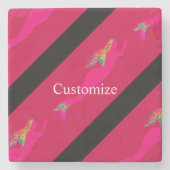 Meerjungfrauen Steinuntersetzer (Vorderseite)