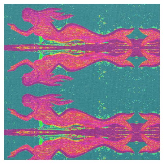 Meerjungfrauen Stoff (Nahaufnahme)