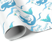 Meerjungfrauen und Margarita, die Versorgungen Geschenkpapier (Rolleneckpunkt)