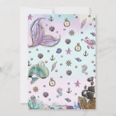 Meerjungfrauen und Piraten Einladung (Rückseite)