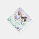 Meerjungfrauen und Piraten unter dem Meeresspiegel Serviette (Ecke)