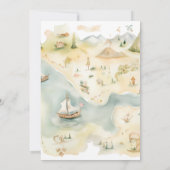 Meerjungfrauen und Piraten zum Geburtstag Einladung (Rückseite)