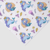 Meerjungfrauen und Quallen Seidenpapier (Ausschnitt)