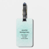 Meerjungfrauen und Quallen Unterwasserfarbe Gepäckanhänger (Rückseite vertikal)