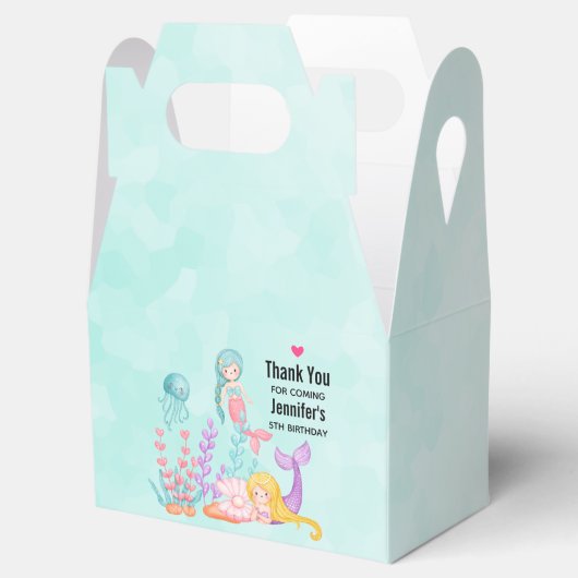 Meerjungfrauen und Quallen Unterwasserfarbe Geschenkschachtel (Geöffnet)