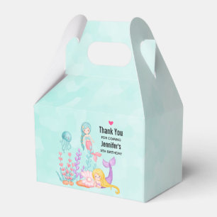 Meerjungfrauen und Quallen Unterwasserfarbe Geschenkschachtel