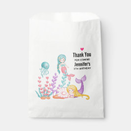 Meerjungfrauen und Quallen Unterwasserfarbe Geschenktütchen