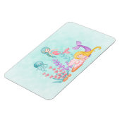 Meerjungfrauen und Quallen Unterwasserfarbe Magnet (Linke Seite)