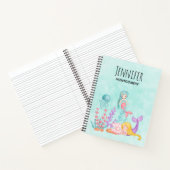 Meerjungfrauen und Quallen Unterwasserfarbe Notizblock (Innenseite)