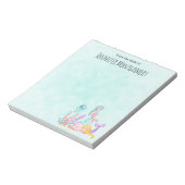 Meerjungfrauen und Quallen Unterwasserfarbe Notizblock (Rotiert)