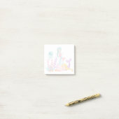 Meerjungfrauen und Quallen Unterwasserfarbe Post-it Klebezettel (Auf Schreibtisch)