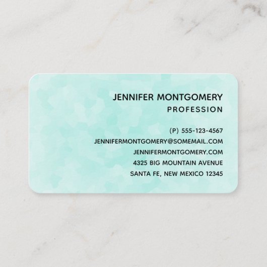 Meerjungfrauen und Quallen Unterwasserfarbe Visitenkarte (Rückseite)