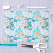 Meerjungfrauen und Sandburg Seidenpapier (Handwerk)