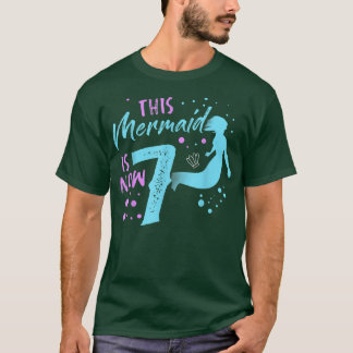 Meerjungfrauengeschenke für Teens Seashell Girls 7 T-Shirt