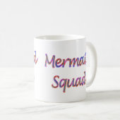 Meerjungfrauenkammer in Regenbogenfarben Kaffeetasse (VorderseiteRechts)