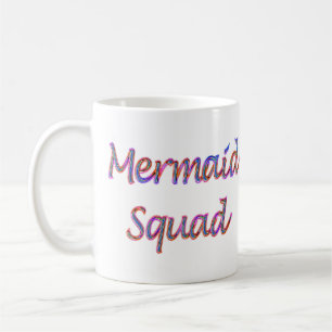 Meerjungfrauenkammer in Regenbogenfarben Kaffeetasse