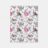 Meerjungfrauenpauschalen Fleecedecke (Vorderseite)