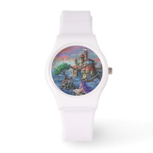 Meerjungfrauenschloss Armbanduhr