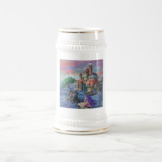 Meerjungfrauenschloss Bierglas (Mittel)
