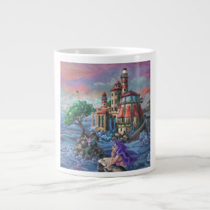 Meerjungfrauenschloss Jumbo-Tasse