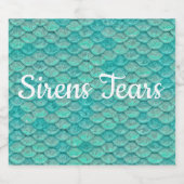 Meerjungfrauenskala Alkoholflaschenetikett (Einzelnes Label)