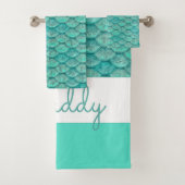 Meerjungfrauenskala Badhandtuch Set (Insitu)