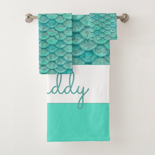 Meerjungfrauenskala Badhandtuch Set (Insitu)