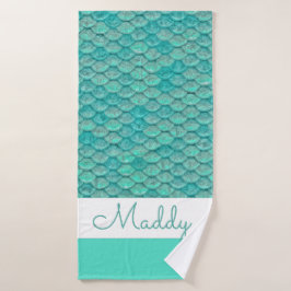 Meerjungfrauenskala Badhandtuch Set