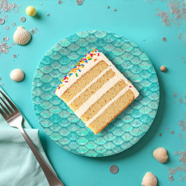 Meerjungfrauenskala Pappteller