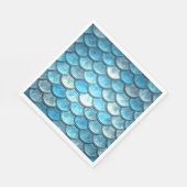 Meerjungfrauenskala Türkis Napkins Serviette (Ecke)