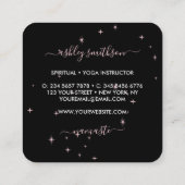 Meerjungfrauensterne Quadratische Visitenkarte (Rückseite)