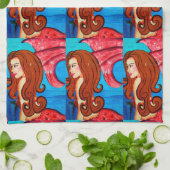 Meerjungfrauhandtuch Geschirrtuch (Gefaltet)