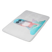 Meerjungfrauillustration Badematte (Schrägansicht)