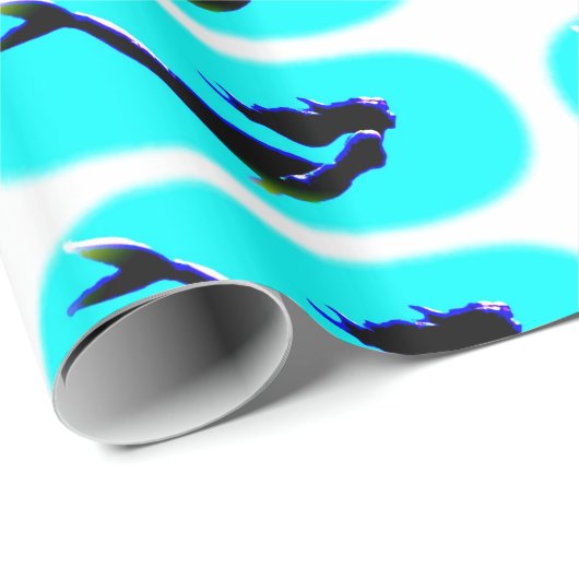 Meerjungfraumuster Geschenkpapier (Rolleneckpunkt)