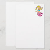 Meerjungfrauprinzessin Briefpapier (Vorne/Hinten)