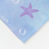 Meerjungfrauredhead-Unterwasserfisch-Fantasie Fleecedecke (Ecke)