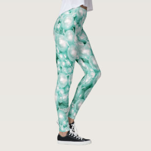 Meerjungfrauschnur perlt Digidruck Leggings