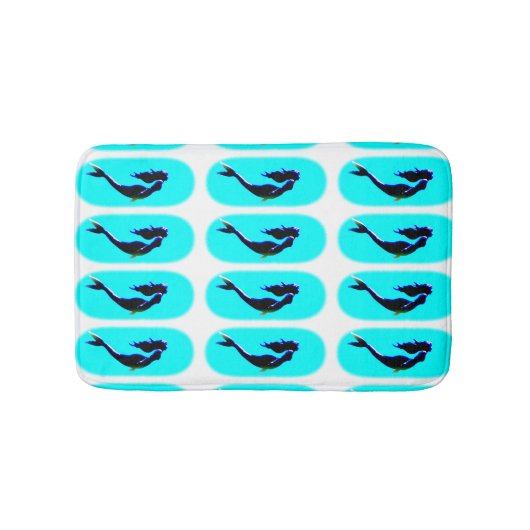 Meerjungfrauschwimmen Badematte (Vorderseite)