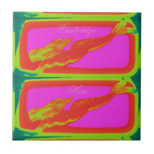 Meerjungfrauschwimmen Fliese