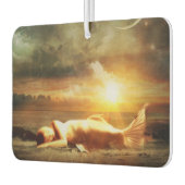 Meerjungfraustrand und goldbraun autolufterfrischer (Links)