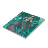 Meerjungfrauunicorn-Ozean-Seeaquamarines Grün Fliese (Seite)