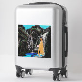 Meerjunggrotte Dusche #1 Aufkleber (Koffer)