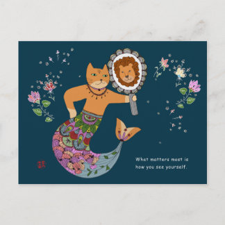 Meerjungkatze Postkarte