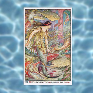 Meerjungkönigin der Fische Poster