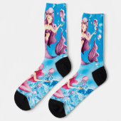 Meerjungsocken Socken (Linkes Detail)