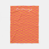 Meerjungwaage Thunder_Cove rot/orange Fleecedecke (Vorderseite)