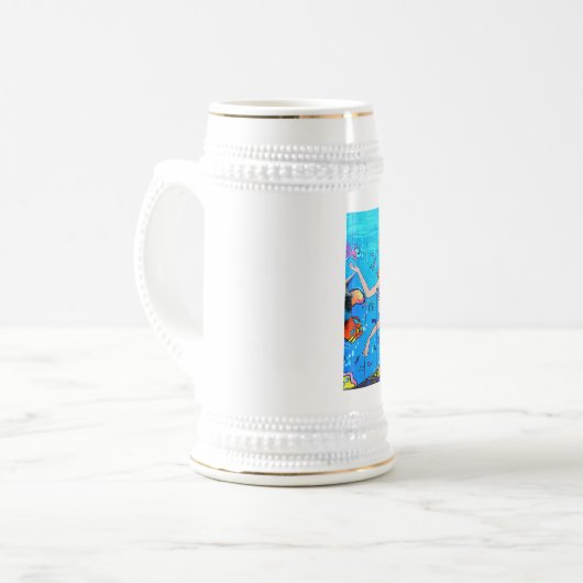 Meerjungwein Bierglas (Vorderseite Links)