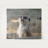 Meerkat 004 wandteppich (Vorderseite (Horizontal))