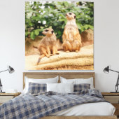 Meerkat 009 leinwanddruck (Insitu (Schlafzimmer))
