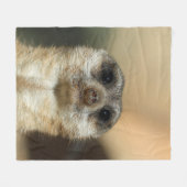 Meerkat 023 fleecedecke (Vorderseite (Horizontal))